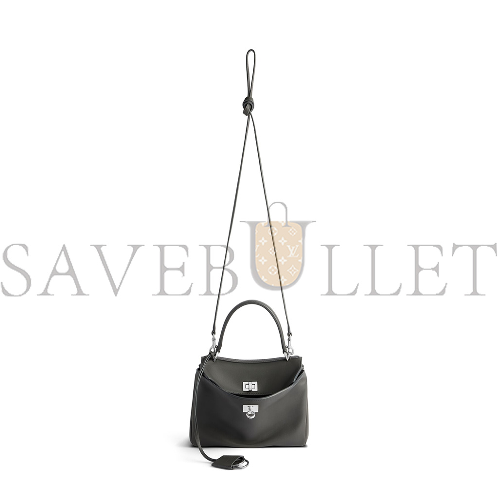 Ba*len*cia*ga rodeo mini tote silver hardware (22.8*9.9*8.3cm)